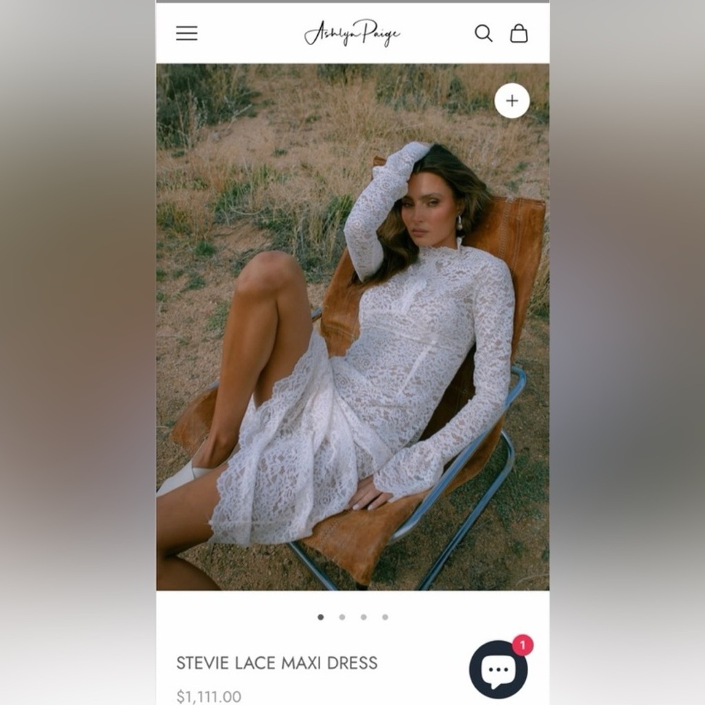 Ashlyn Paige Stevie lace maxi dress